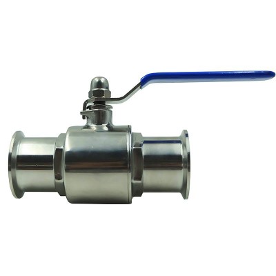 Dn50 1000wog bps sanitary stainless steel 304 316 cf8m pull handle manual thread tri clamp straight ball valve