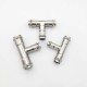 Foshan 304 stainless steel press M profile  DVGW plumbing pipe fitting T type tee