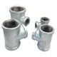 Malleable Iron names and parts hot galvanized tee 1/2"-4" asme b16.3 130 pipe fitting quick connect tees 3/4 galvanised tee